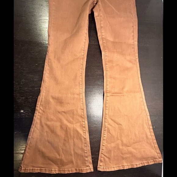 Sandrine Rose x Free People Super Flare Denim Jeans Burnt Size 28 - NWT - Picture 6 of 16